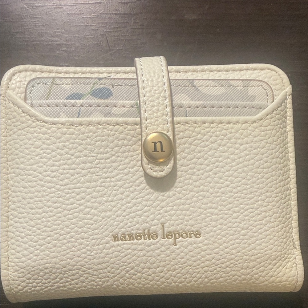 Nanette Lepore Ivory Textured Wallet